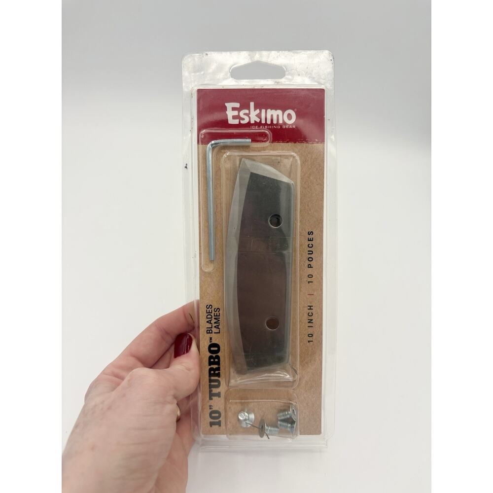 ESKIMO Ice Fishing Gear 10” Turbo Blades Ice Auger NEW IN PACKAGE SEALED Winter